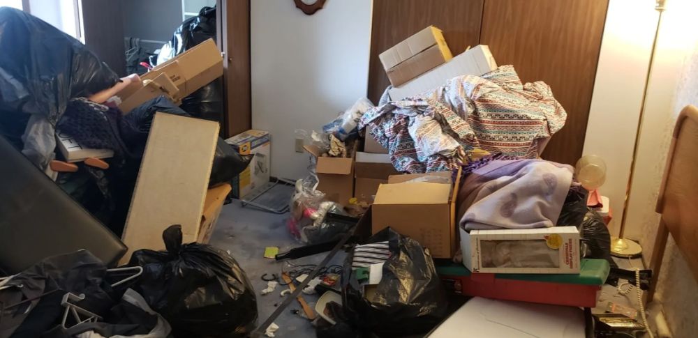 An estate clean-out in progress
