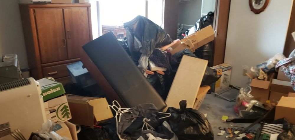 An estate clean-out in progress