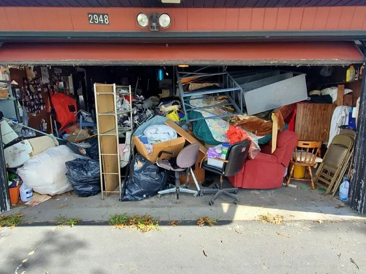 An estate clean-out in progress