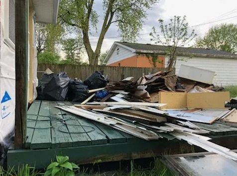 An estate clean-out in progress