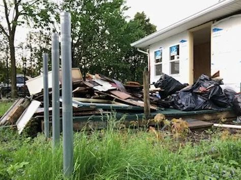 An estate clean-out in progress