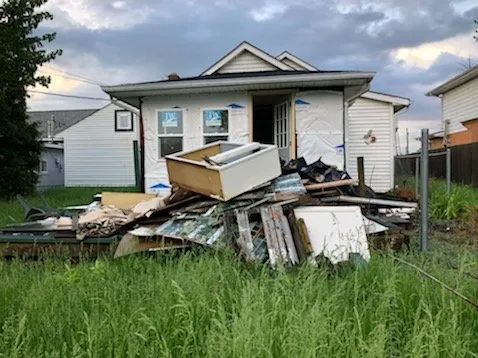An estate clean-out in progress